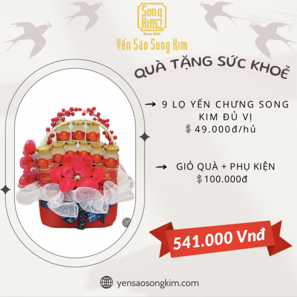 Qùa Tặng Yến Sức Khỏe - Combo1